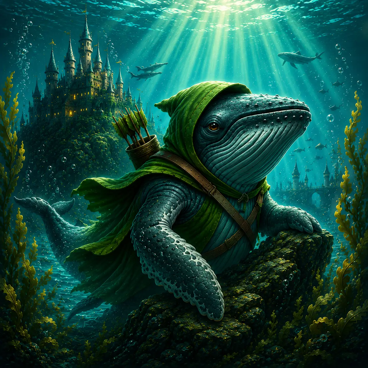 WHALE footer artwork